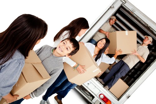 Moving van loaded for a local London property relocation