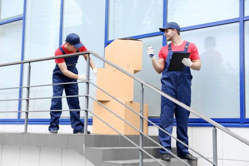 Removal team preparing a safe home move in London