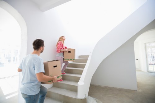 House moving van prepared for a local move across London boroughs