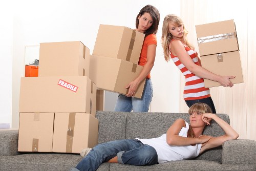 Office relocation items prepared for a commercial move in London