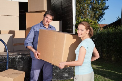 Local movers planning access and parking for a London property